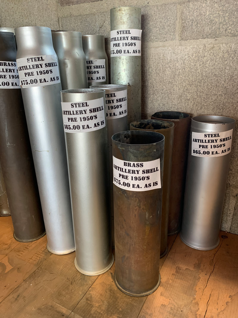 Military artillery shells for sale